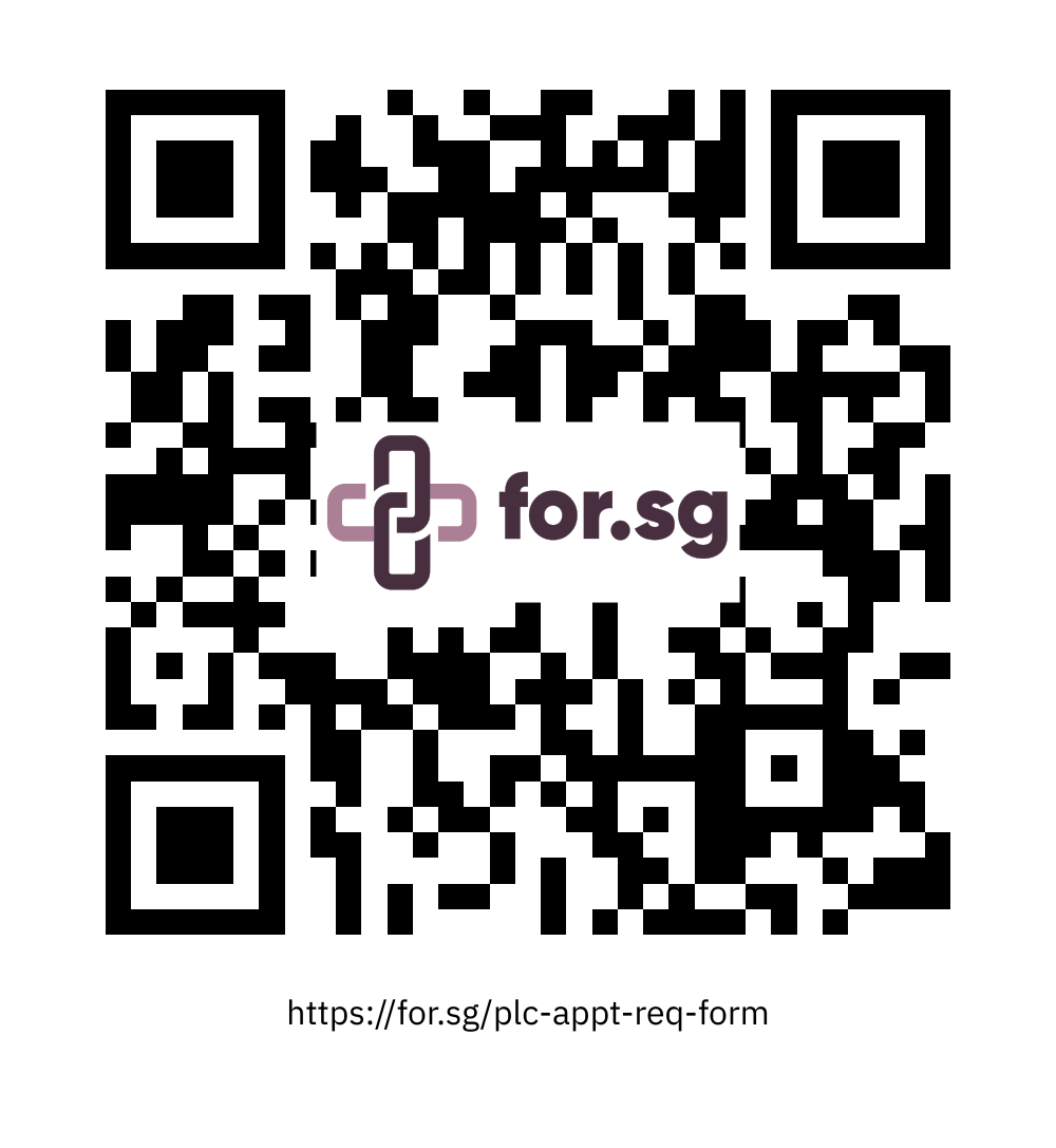 QR Code: https://for.sg/plc-appt-req-form